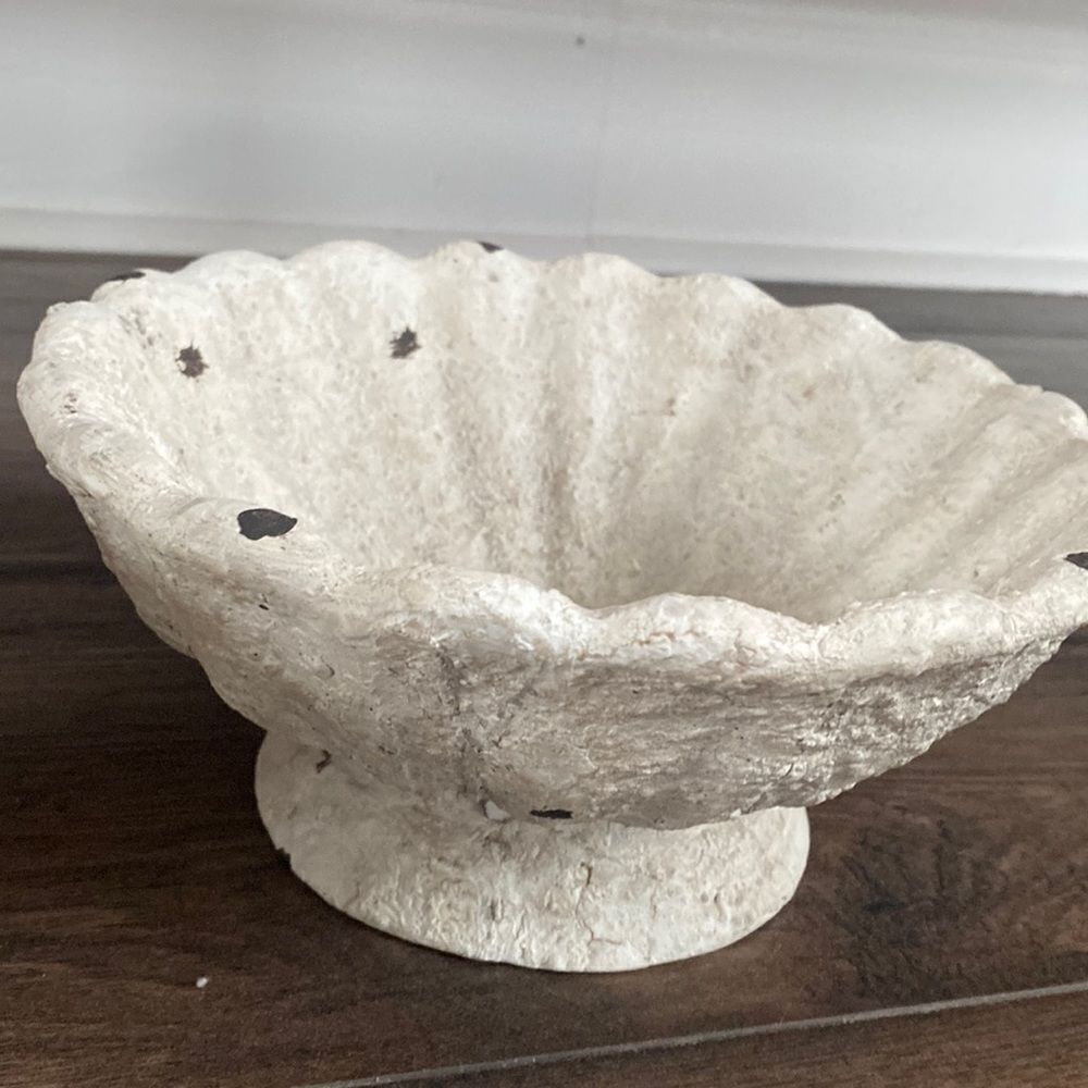 BRAND NEW - English garden rustic floral pedestal bowl farmhouse decor - Picture 3 of 5